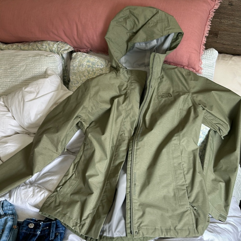 The North Face rain coat